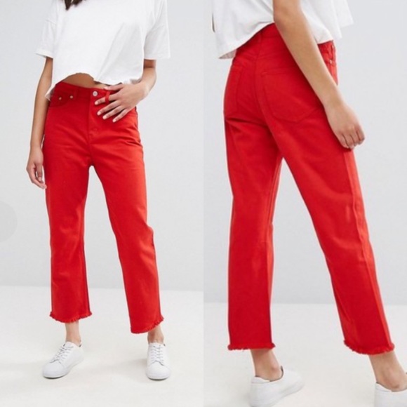 MTWTFSS Weekday Denim - NWOT MTWTFSS WEEKDAY Jeans- Red